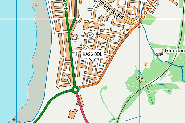 KA26 0DL map - OS VectorMap District (Ordnance Survey)