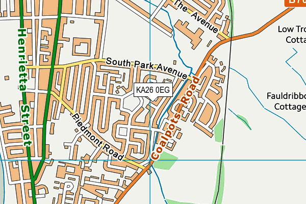 KA26 0EG map - OS VectorMap District (Ordnance Survey)