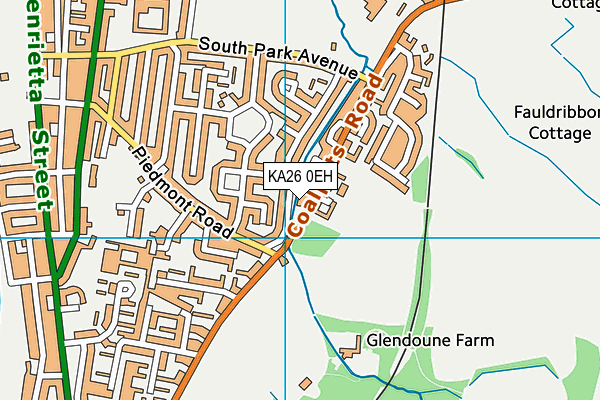 KA26 0EH map - OS VectorMap District (Ordnance Survey)