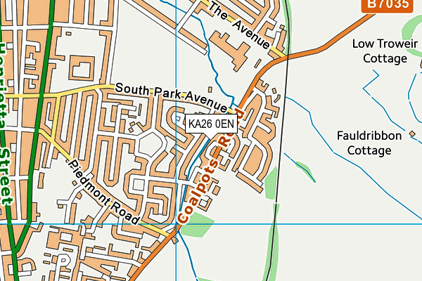 KA26 0EN map - OS VectorMap District (Ordnance Survey)