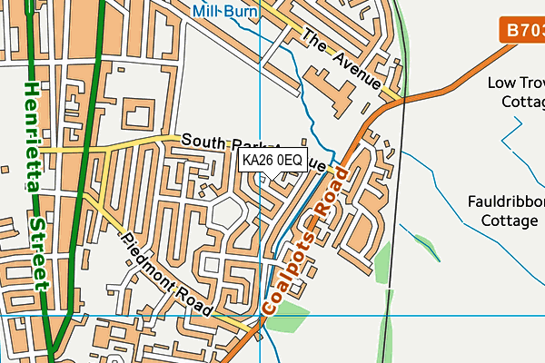 KA26 0EQ map - OS VectorMap District (Ordnance Survey)