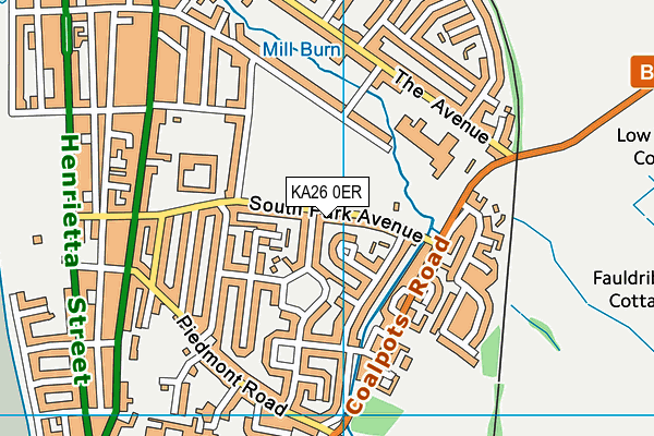 KA26 0ER map - OS VectorMap District (Ordnance Survey)