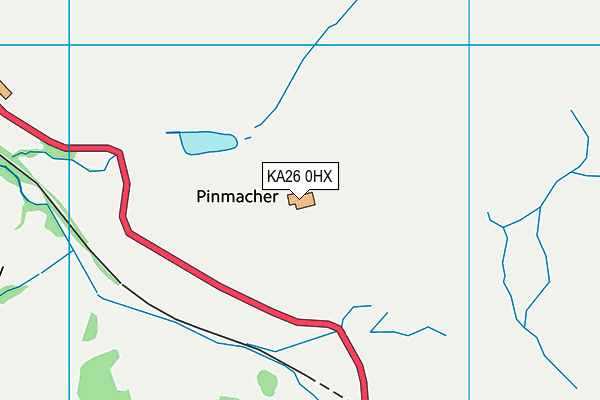 KA26 0HX map - OS VectorMap District (Ordnance Survey)