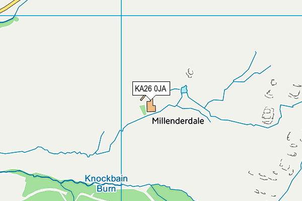 KA26 0JA map - OS VectorMap District (Ordnance Survey)