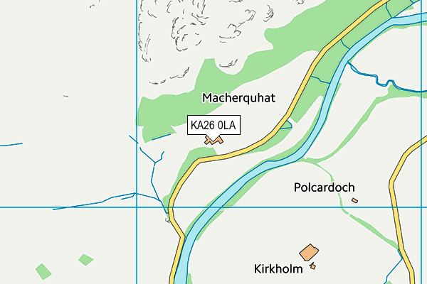KA26 0LA map - OS VectorMap District (Ordnance Survey)