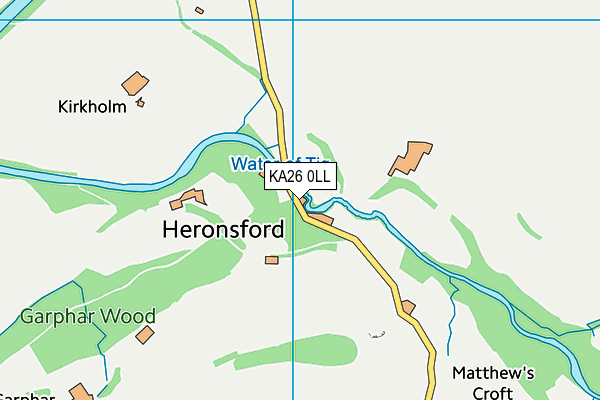 KA26 0LL map - OS VectorMap District (Ordnance Survey)