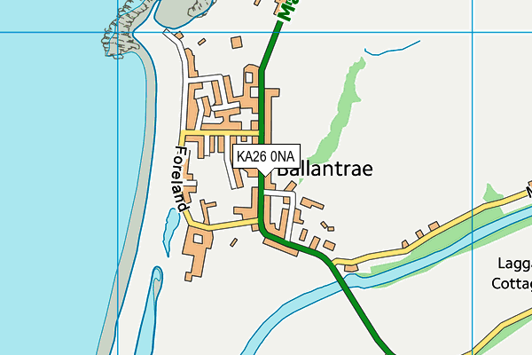 KA26 0NA map - OS VectorMap District (Ordnance Survey)
