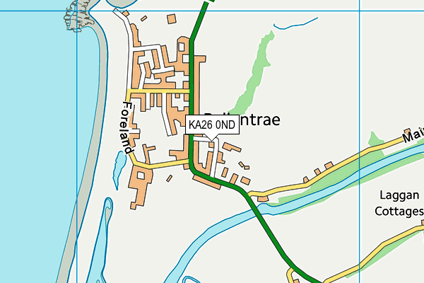KA26 0ND map - OS VectorMap District (Ordnance Survey)