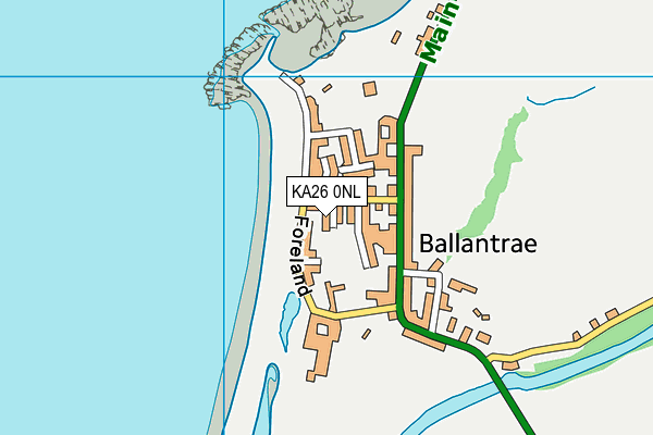 KA26 0NL map - OS VectorMap District (Ordnance Survey)