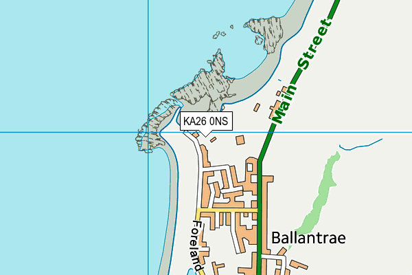 KA26 0NS map - OS VectorMap District (Ordnance Survey)