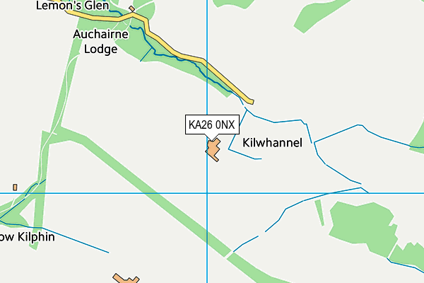 KA26 0NX map - OS VectorMap District (Ordnance Survey)