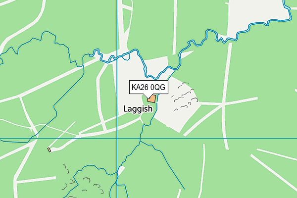 KA26 0QG map - OS VectorMap District (Ordnance Survey)