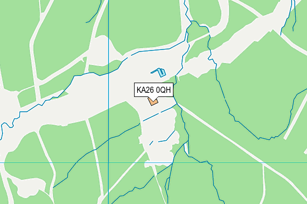 KA26 0QH map - OS VectorMap District (Ordnance Survey)