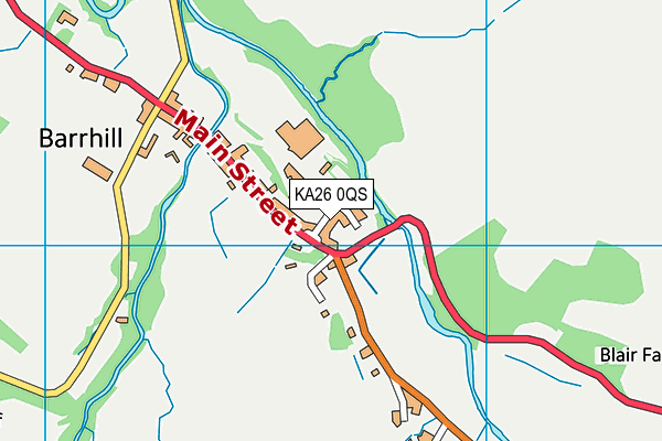 KA26 0QS map - OS VectorMap District (Ordnance Survey)