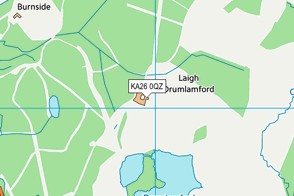 KA26 0QZ map - OS VectorMap District (Ordnance Survey)