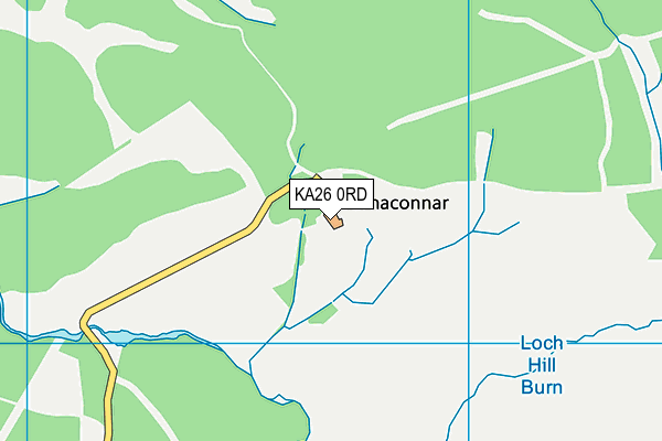 KA26 0RD map - OS VectorMap District (Ordnance Survey)