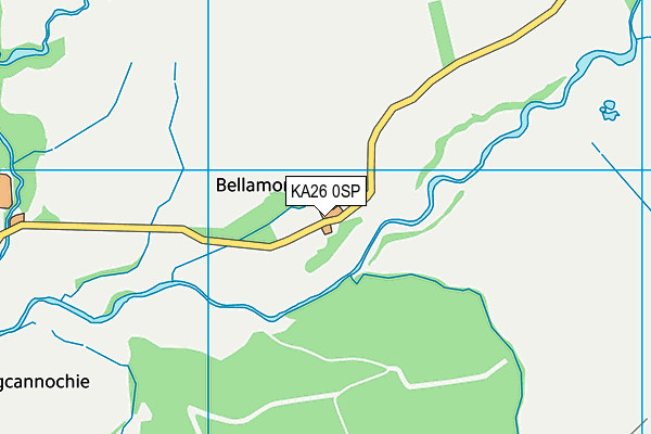 KA26 0SP map - OS VectorMap District (Ordnance Survey)