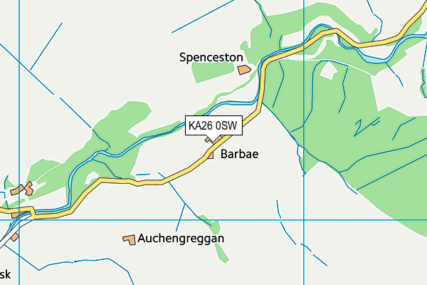 KA26 0SW map - OS VectorMap District (Ordnance Survey)