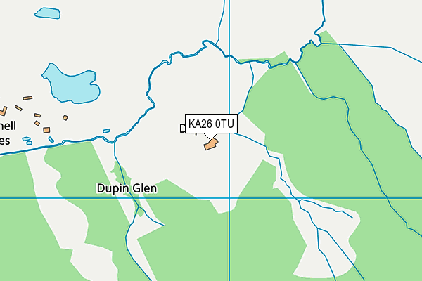 KA26 0TU map - OS VectorMap District (Ordnance Survey)