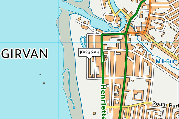KA26 9AH map - OS VectorMap District (Ordnance Survey)