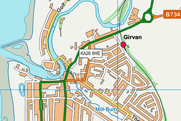 Map of QUEENS HOTEL (GIRVAN) LTD at district scale