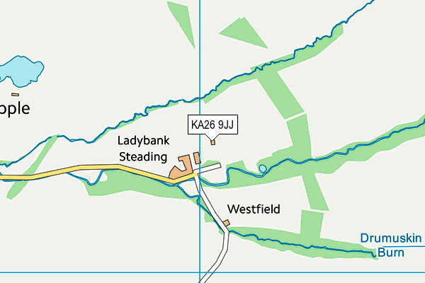 KA26 9JJ map - OS VectorMap District (Ordnance Survey)