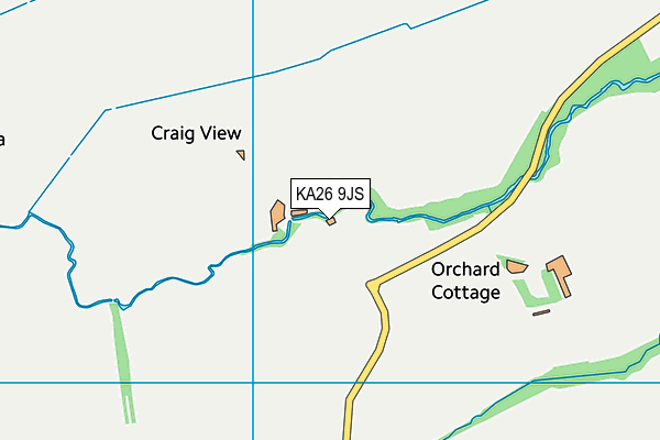 KA26 9JS map - OS VectorMap District (Ordnance Survey)