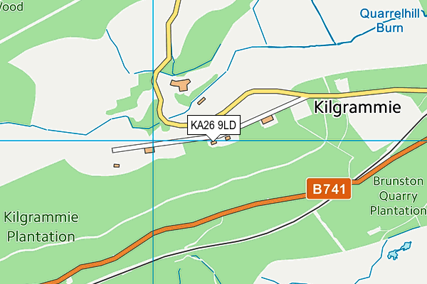 KA26 9LD map - OS VectorMap District (Ordnance Survey)