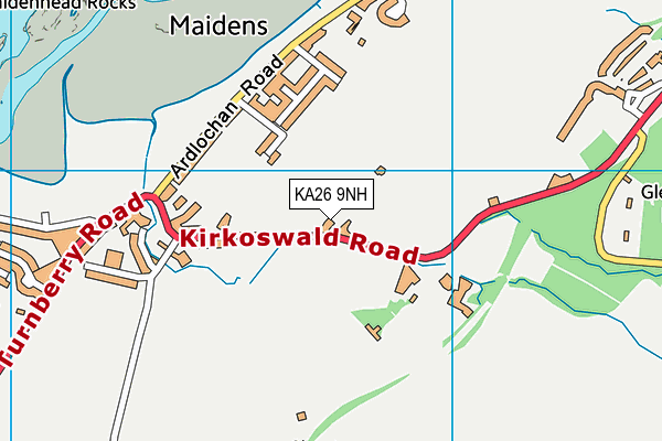 KA26 9NH map - OS VectorMap District (Ordnance Survey)