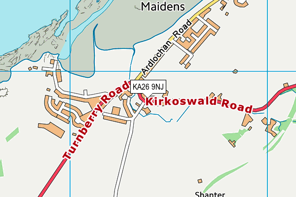 KA26 9NJ map - OS VectorMap District (Ordnance Survey)