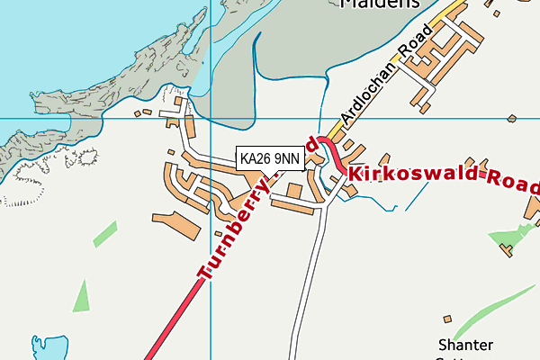 KA26 9NN map - OS VectorMap District (Ordnance Survey)