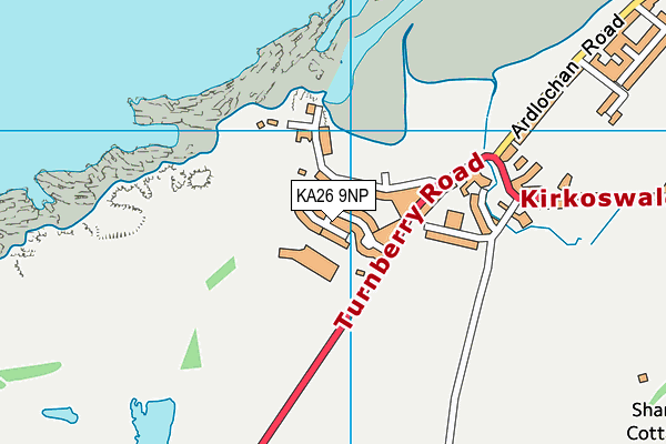KA26 9NP map - OS VectorMap District (Ordnance Survey)