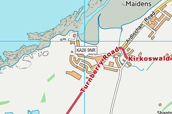 KA26 9NR map - OS VectorMap District (Ordnance Survey)