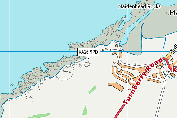 KA26 9PD map - OS VectorMap District (Ordnance Survey)