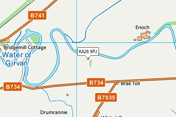 KA26 9PJ map - OS VectorMap District (Ordnance Survey)