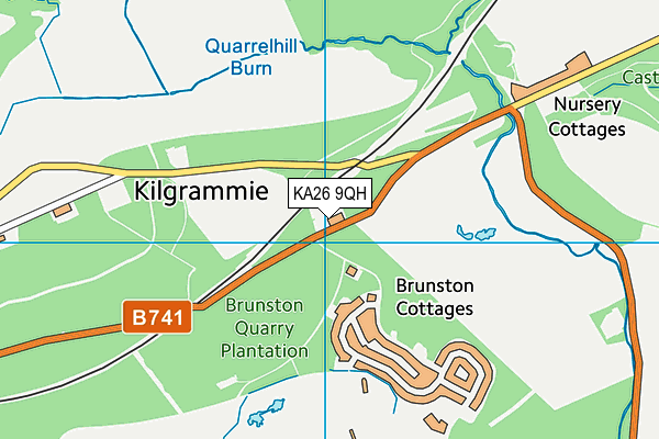 KA26 9QH map - OS VectorMap District (Ordnance Survey)