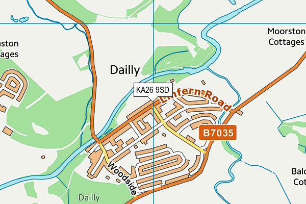 KA26 9SD map - OS VectorMap District (Ordnance Survey)