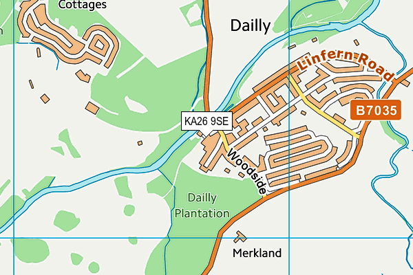 KA26 9SE map - OS VectorMap District (Ordnance Survey)
