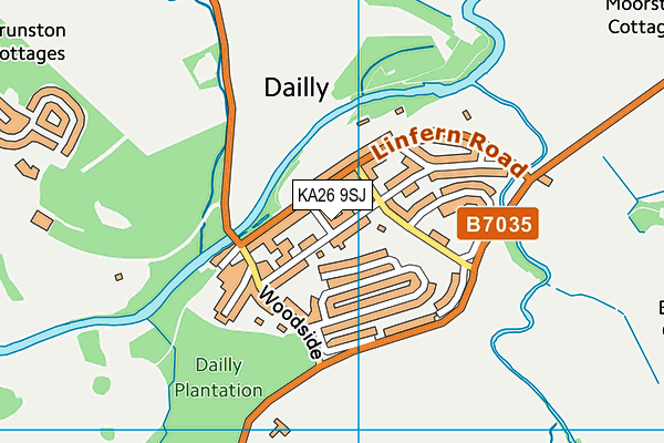 KA26 9SJ map - OS VectorMap District (Ordnance Survey)