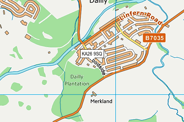 KA26 9SQ map - OS VectorMap District (Ordnance Survey)