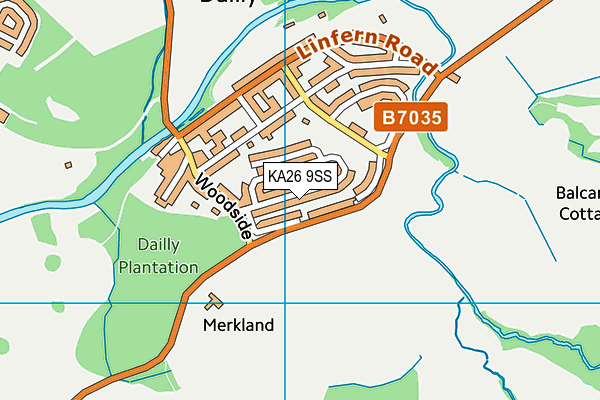 KA26 9SS map - OS VectorMap District (Ordnance Survey)