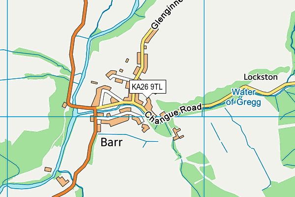 KA26 9TL map - OS VectorMap District (Ordnance Survey)