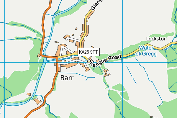 KA26 9TT map - OS VectorMap District (Ordnance Survey)