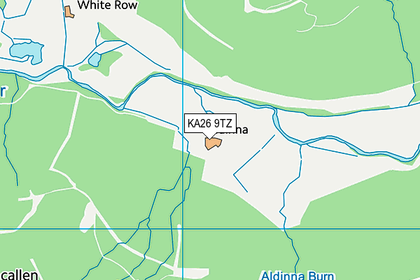 KA26 9TZ map - OS VectorMap District (Ordnance Survey)