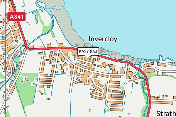 KA27 8AJ map - OS VectorMap District (Ordnance Survey)