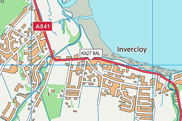 KA27 8AL map - OS VectorMap District (Ordnance Survey)