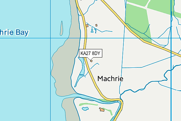 KA27 8DY map - OS VectorMap District (Ordnance Survey)