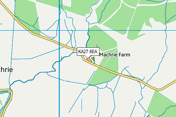 KA27 8EA map - OS VectorMap District (Ordnance Survey)