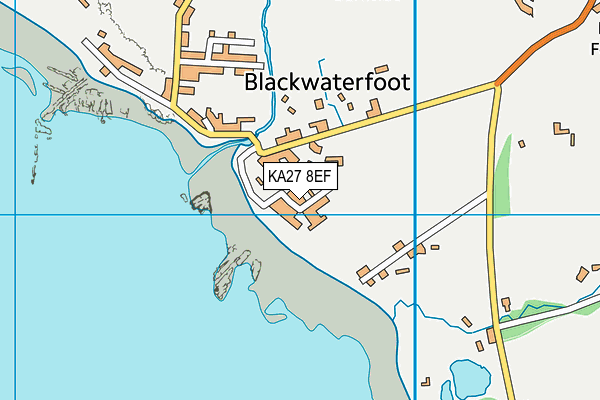 KA27 8EF map - OS VectorMap District (Ordnance Survey)
