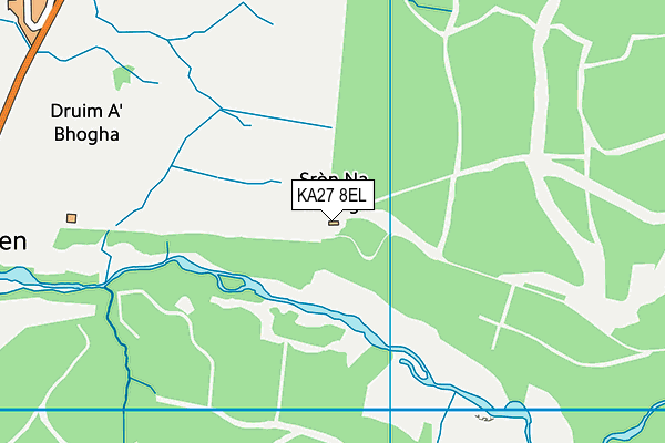 KA27 8EL map - OS VectorMap District (Ordnance Survey)